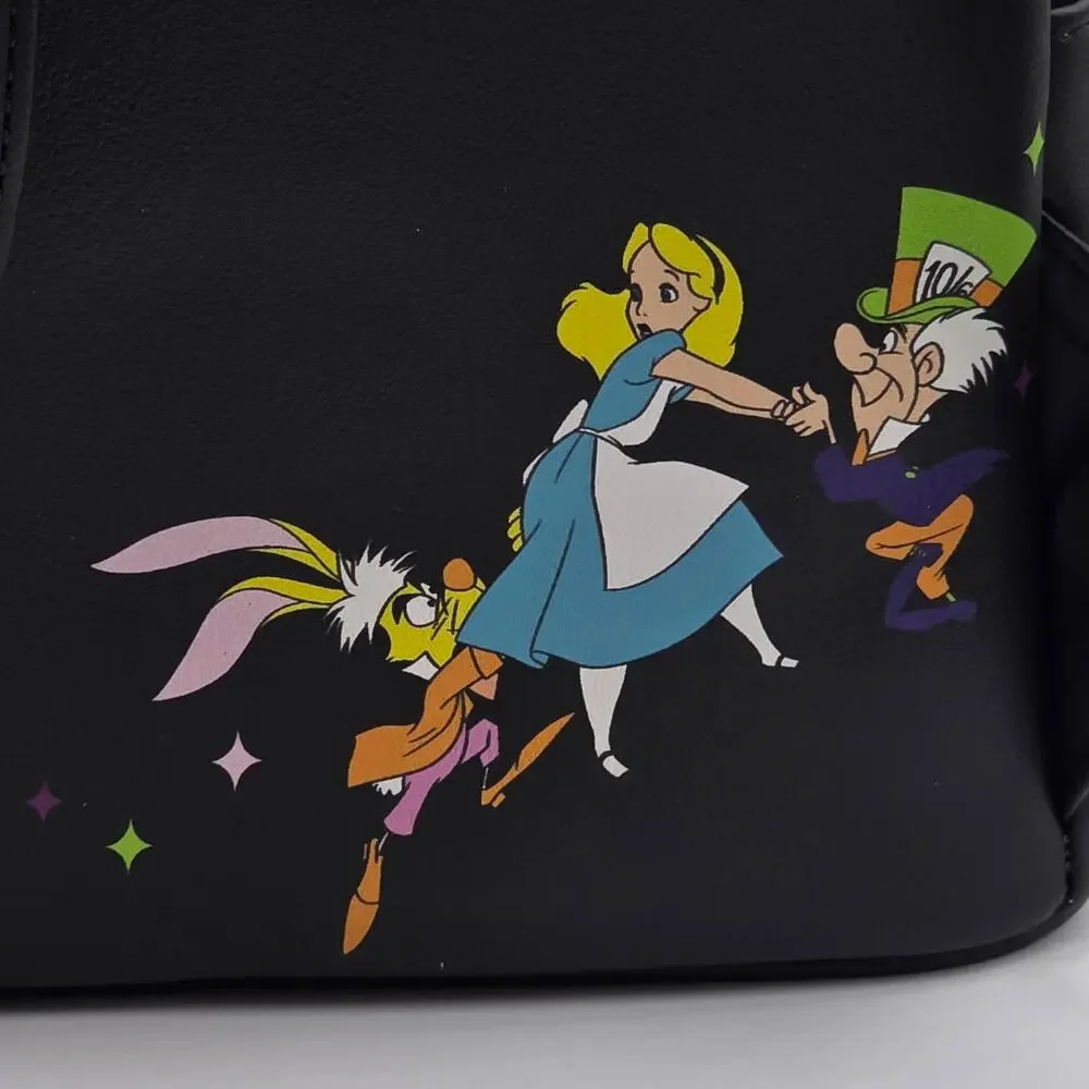 Loungefly Disney Alice In Wonderland Glow-In-The-Dark Characters Mini Backpack